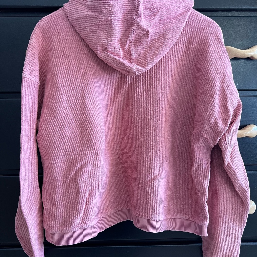 Pink Ribbed Hoodie - Picture 5 of 5
